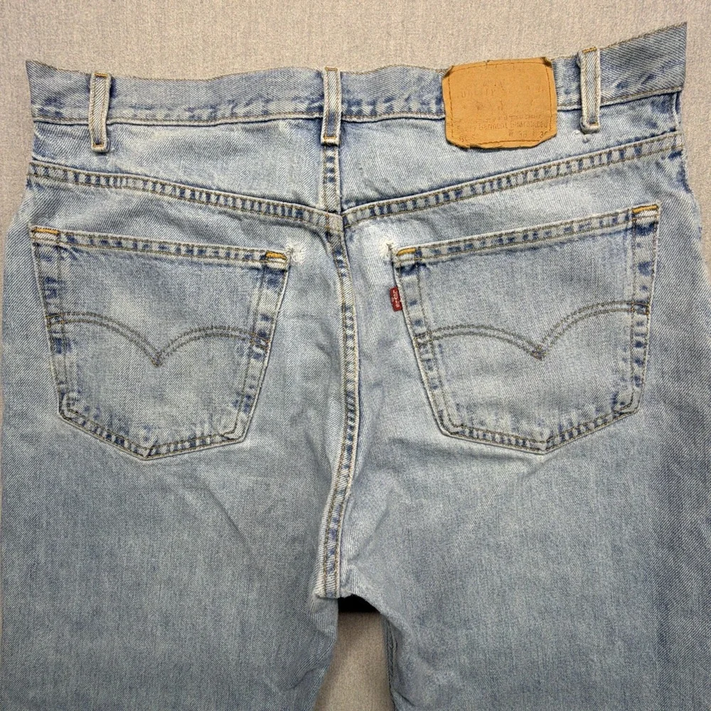 Vintage Levi's 505 Jeans 38x32 (Fits 37x30) Blue Denim 90s Distressed